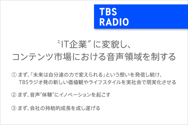 TBSラジオのVISION